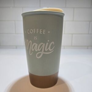 Starbucks 'Coffee Is Magic' Travel Mug - Green and Brown